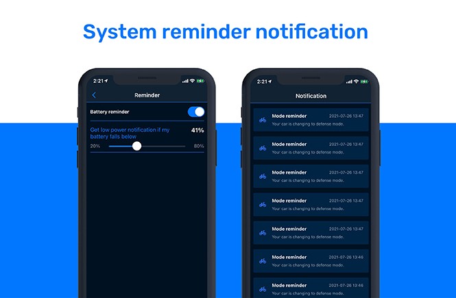 System reminder notification